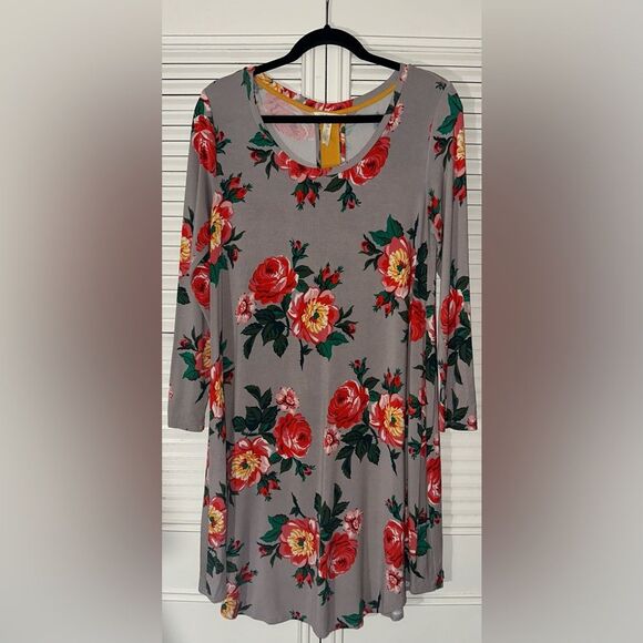 Matilda Jane Women's Say I'm A Dreamer Scoop Neck Floral Dress Size M‎ - Picture 2 of 8